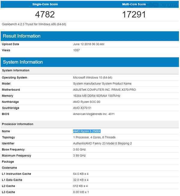 AMD 12nm二代锐龙新品现身：Ryzen 3 2300X/5 2500X