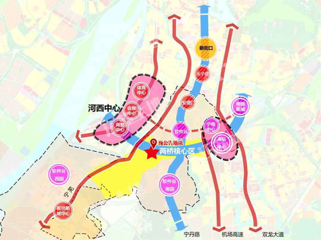  6幅地块、32.5公顷！第五批预公告发布，河西、城南、紫东、城中都有！