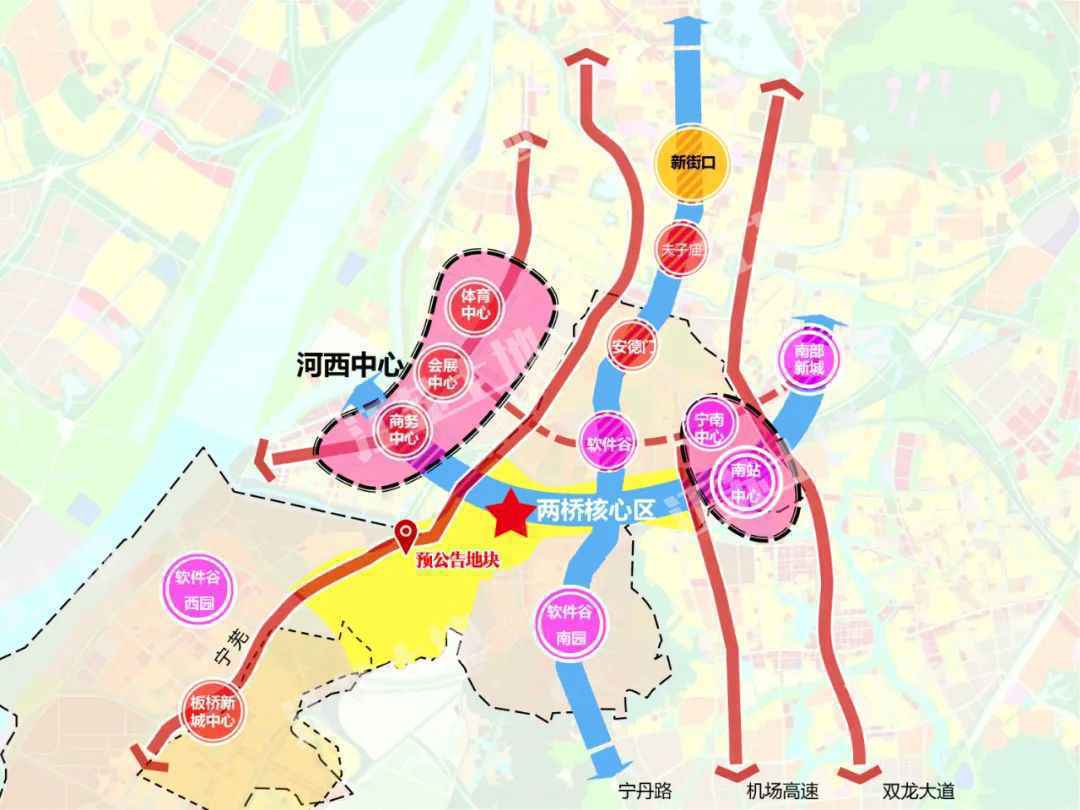  6幅地块、32.5公顷！第五批预公告发布，河西、城南、紫东、城中都有！